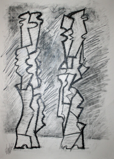Dessin intitulée "Glass/form (4)" par Robert Winslow, Œuvre d'art originale, Graphite