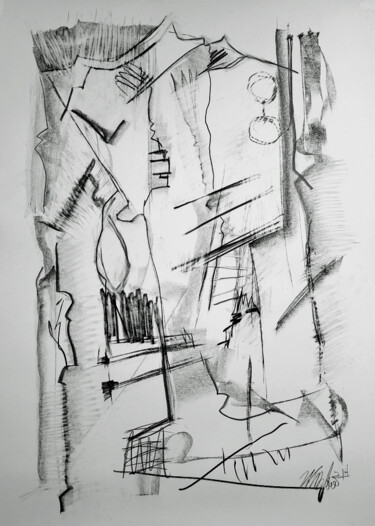 Drawing titled "glass/form (7)" by Robert Winslow, Original Artwork, Graphite