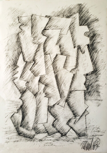 Drawing titled "gls7" by Robert Winslow, Original Artwork, Graphite