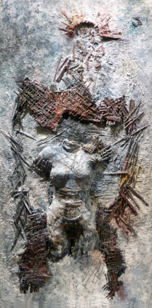 Скульптура под названием "Coming From" - Robert Winslow, Подлинное произведение искусства, Дерево