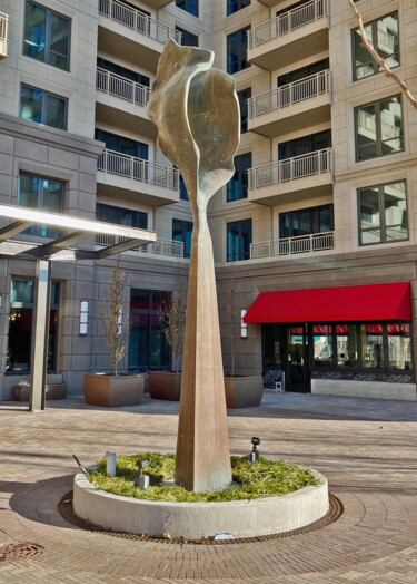 Sculpture titled "roots and wings" by Robert Winslow, Original Artwork, Bronze