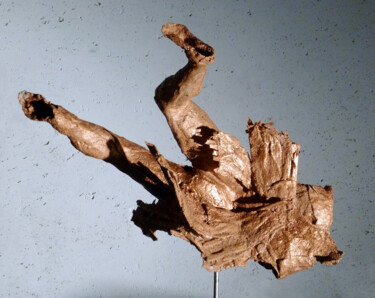 Sculpture titled "falling back" by Robert Winslow, Original Artwork, Plaster