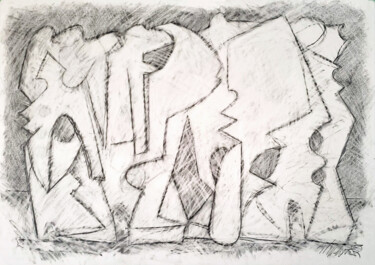 Рисунок под названием "study five" - Robert Winslow, Подлинное произведение искусства, Графит