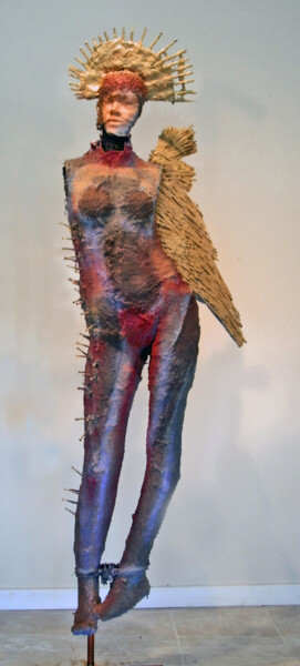 Rzeźba zatytułowany „fall two” autorstwa Robert Winslow, Oryginalna praca, Włókno tekstylne