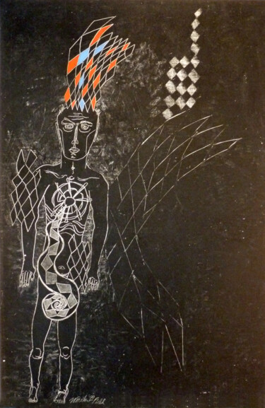 Εκτυπώσεις & Χαρακτικά με τίτλο "shaman" από Robert Winslow, Αυθεντικά έργα τέχνης, Λάδι
