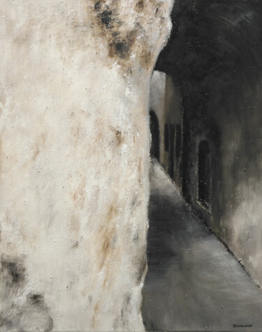 Картина под названием "L'espion" - Robert Zaccour, Подлинное произведение искусства, Масло Установлен на Деревянная рама для…