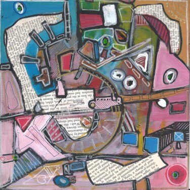 Painting titled "Kolaż IV" by Robert Znajomski, Original Artwork, Collages