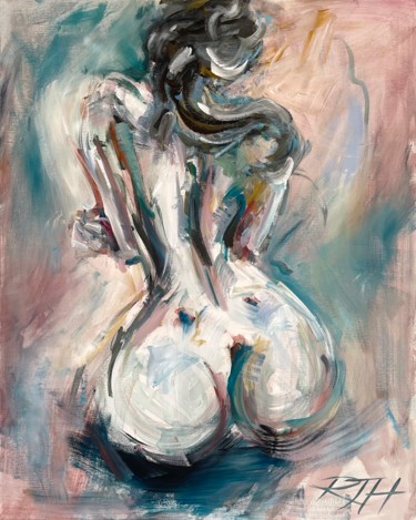 Peinture intitulée "Dreaming of You" par Roberta Heslop, Œuvre d'art originale, Acrylique Monté sur Châssis en bois