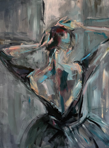 Картина под названием "Silent Eloquence" - Roberta Heslop, Подлинное произведение искусства, Акрил Установлен на Деревянная…