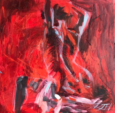 Peinture intitulée "Self love celebrati…" par Roberta Heslop, Œuvre d'art originale, Huile Monté sur Châssis en bois