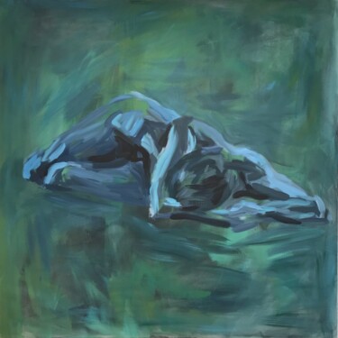Painting titled "Tranquil Repose" by Roberta Heslop, Original Artwork, Acrylic Mounted on Wood Stretcher frame