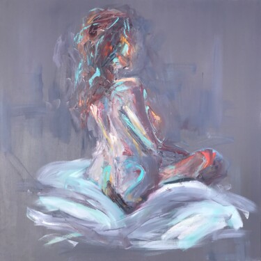 Картина под названием "Serenity" - Roberta Heslop, Подлинное произведение искусства, Масло Установлен на Деревянная рама для…