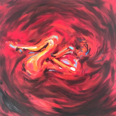 제목이 "Inner Sanctum"인 미술작품 Roberta Heslop로, 원작, 기름 나무 들것 프레임에 장착됨