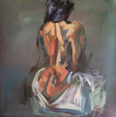 Painting titled "INGÉNUE" by Roberta Heslop, Original Artwork, Acrylic Mounted on Wood Stretcher frame