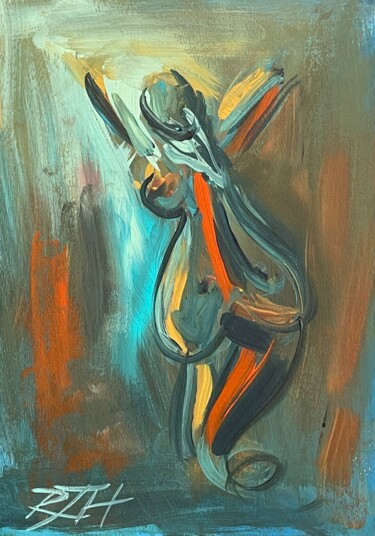Malerei mit dem Titel "Life Beckons" von Roberta Heslop, Original-Kunstwerk, Acryl