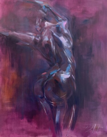 Картина под названием "Celestia" - Roberta Heslop, Подлинное произведение искусства, Масло Установлен на Деревянная рама для…