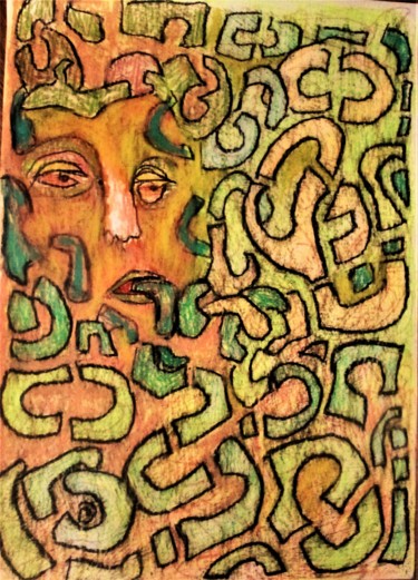 Картина под названием "Substance" - Roberta De Jorio, Подлинное произведение искусства, Пастель