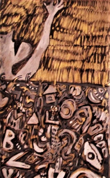 Painting titled "Substance ll" by Roberta De Jorio, Original Artwork, Acrylic