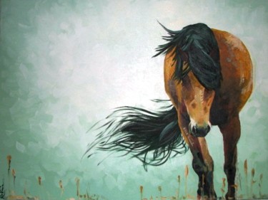 Peinture intitulée "cavallo" par Roberta Pagani, Œuvre d'art originale