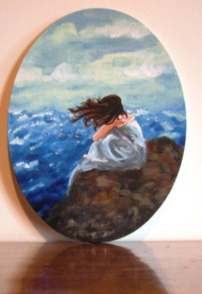 Pittura intitolato "vento portami con t…" da Roberta Pagani, Opera d'arte originale