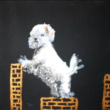 Pintura titulada "Cane curioso" por Roberta Pagani, Obra de arte original