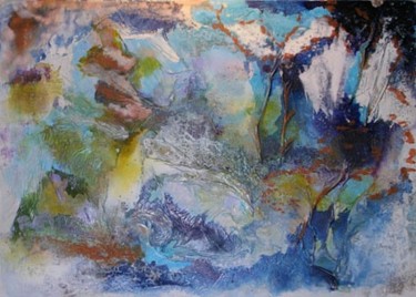 Peinture intitulée "Wood and Sea" par Roberta Ricolfi, Œuvre d'art originale, Huile