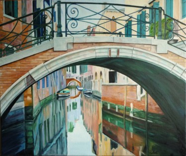 Peinture intitulée "pont-barocco-san-ap…" par Christian Robert, Œuvre d'art originale