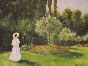 Painting titled "My Monet" by Robert Gary Chestnutt, Original Artwork, Oil