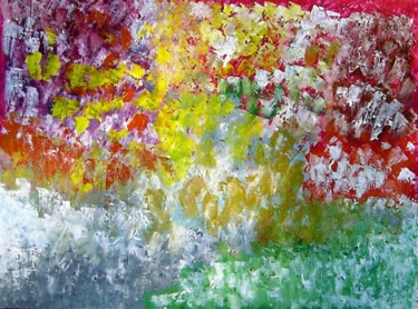 Painting titled "300  PAYSAGE CHAMPE…" by Robert Marencic, Original Artwork, Acrylic
