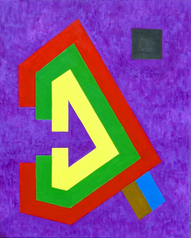 Peinture intitulée "331 GEOMETRIQUE 13" par Robert Marencic, Œuvre d'art originale, Huile