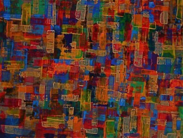 Peinture intitulée "Coloris de mosaïque" par Roberto Agro, Œuvre d'art originale, Acrylique