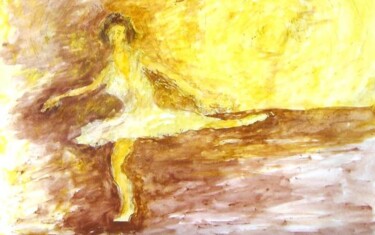 Pintura intitulada "Dançando ao pôr do…" por Roberto Armorizzi, Obras de arte originais