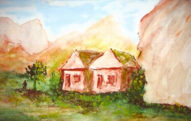 Pintura intitulada "Casas em São Bernar…" por Roberto Armorizzi, Obras de arte originais