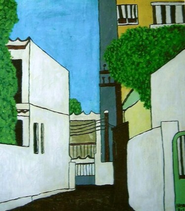 Pintura intitulada "MINHA VILA" por Roberto Armorizzi, Obras de arte originais, Óleo