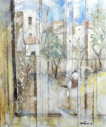 Schilderij getiteld "Dalla finestra di c…" door Roberto Balducci, Origineel Kunstwerk, Acryl