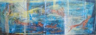 Pittura intitolato "Salviamo le balene" da Roberto Balducci, Opera d'arte originale, Acrilico