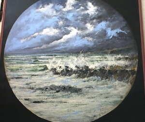 Pittura intitolato "Terra ,mare, cielo" da Roberto Balducci, Opera d'arte originale