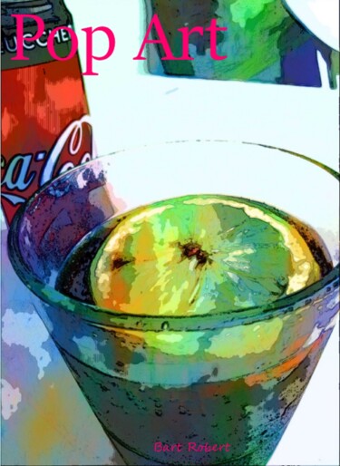 Digitale Kunst getiteld "Coca Lemon" door Roberto Bartoccini, Origineel Kunstwerk, Digitaal Schilderwerk