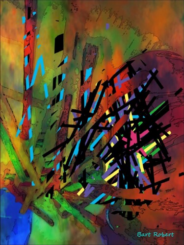Arte digital titulada "Magma" por Roberto Bartoccini, Obra de arte original, Pintura Digital