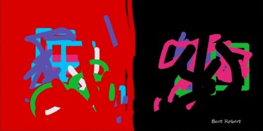 Arte digitale intitolato "Ying Yang colors" da Roberto Bartoccini, Opera d'arte originale, Pittura digitale