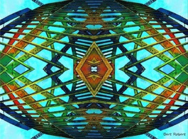 Digitale Kunst mit dem Titel "Cupola color" von Roberto Bartoccini, Original-Kunstwerk, Digitale Malerei