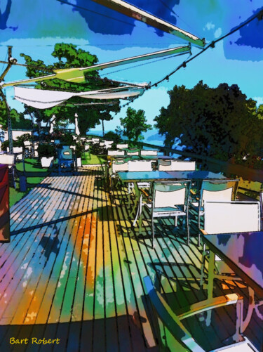 Digitale Kunst mit dem Titel "Belvedere panoramico" von Roberto Bartoccini, Original-Kunstwerk, Digitale Malerei