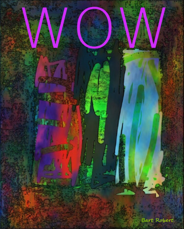 Digitale Kunst mit dem Titel "wow!" von Roberto Bartoccini, Original-Kunstwerk, Digitale Malerei