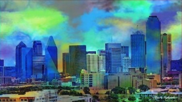 Digitale Kunst mit dem Titel "Dallas" von Roberto Bartoccini, Original-Kunstwerk, Digitale Malerei