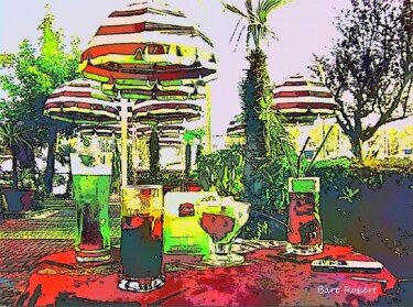 Digitale Kunst getiteld "Drink a Portoverde" door Roberto Bartoccini, Origineel Kunstwerk, Digitaal Schilderwerk
