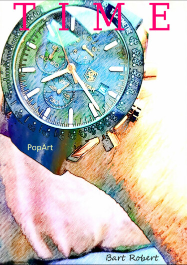 Arte digital titulada "Time" por Roberto Bartoccini, Obra de arte original, Pintura Digital