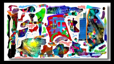 Arte digitale intitolato "Grande affresco" da Roberto Bartoccini, Opera d'arte originale, Pittura digitale