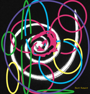 Arte digitale intitolato "Cosmo gravitazionale" da Roberto Bartoccini, Opera d'arte originale, Pittura digitale
