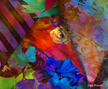 Arte digital titulada "Exsotic flowers" por Roberto Bartoccini, Obra de arte original, Pintura Digital