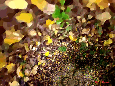 Digitale Kunst mit dem Titel "Feuilles mortes" von Roberto Bartoccini, Original-Kunstwerk, Digitale Malerei